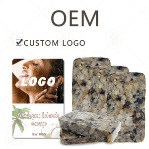 Savon Noir Africain Naturel Marque Privée, Savon Visage Éclaircissant à Base de Plantes pour les Taches Brunes et le Traitement de l'Acné - Product Image 6