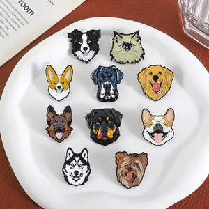 Broche de Perro Vaquero Adorable, Pin de Esmalte de Perro Espacial de Dibujos Animados, Broches de Perros Border Collie y Corgi, Insignia para Ropa, Joyería, Regalo para Amigos - Product Image 3