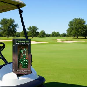 Portachiavi a Forma di Cactus con Design Mazza da Golf, Ciondolo Colorato per Decorazione Telefono, 600 Pezzi per Scatola - Product Image 3