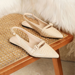 Scarpe Basse da Donna con Motivo Serpentine, <span class=keywords><strong>Ballerine</strong></span> Slingback, Sandali Slip-on con <span class=keywords><strong>Cinturino</strong></span>, Taglie Grandi, Vendita Diretta dalla Fabbrica, Design alla Moda - Product Image 5