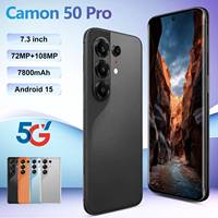 Camon 50 Pro, appareil photo 108MP, écran LCD 120Hz, 5G, double SIM, jeu, Android 15, smartphone intelligent