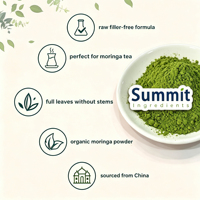 Bubuk Moringa Alami Murni, Ekstrak Daun Moringa Oleifera yang Larut dalam Air, Bubuk Superfood Grade Makanan untuk Campuran Minuman dan Kue