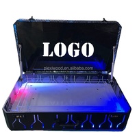 Bouteille de vin en acrylique personnalisée Glorifier VIP Champagne LED bouteille présentoir porte-documents boîte transporteur embellir pour boîte de nuit KTV
