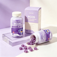 Gummies Équilibre Hormonal pour Femmes Atteintes de SOPK avec Myo-Inositol, Vitamine D3 et Extrait de Palmier Nain pour le Soutien Immunitaire, du Cycle et du Métabolisme