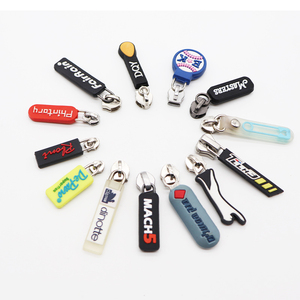 Bán Buôn Tùy Chỉnh Khắc Dây Kéo Kéo Ưa Thích Chất Lượng Dây Kéo Thanh Trượt Không Khóa Thanh Trượt Túi Dây Kéo Puller Cho Hành Lý/Trang Điểm Túi - Product Image 1