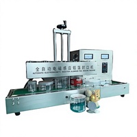 Machine de scellage par induction semi-automatique refroidie par air pour le revêtement électrique en feuille d'aluminium des bocaux et bouteilles en plastique PET, PP, PE