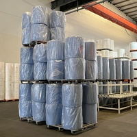 Rouleau de tissu non tissé SMS SMMS PP imperméable et antistatique pour draps et blouses chirurgicales