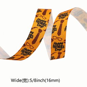 Ruban gros-grain imprimé de haute qualité et durable de 1/1,6 cm pour la décoration de sacs cadeaux, 10 yards/rouleau - Product Image 6