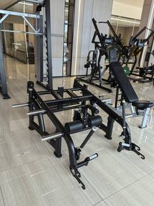 Placa de acero comercial cargada EQUIPO DE Fitness GluteBuilder <span class=keywords><strong>Deadlift</strong></span> Trainer para pecho espalda brazos culturismo funciones - Product Image 4