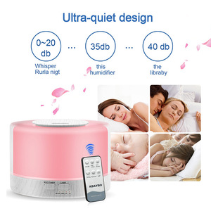 Diffuseur d'arômes VGO 700ML, humidificateur ultrasonique avec télécommande pour la maison, le bureau, la chambre à coucher, lumière LED 7 couleurs - Product Image 4