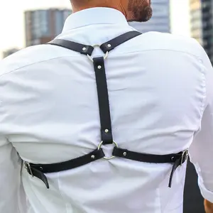 Sexy Men Leather Harness Garter Sword Belts Fashionable And Versatile Bondage Erotic Lingerie Bdsm Body Accessories
