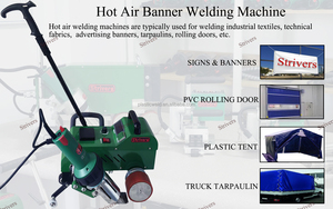 ماكينة لحام لافتة بلاستيك Pvc للهواء الساخن G2800 W ، شريط التماس المقاوم للماء ، الهواء الساخن للحام PVC TPO EVA - Product Image 4