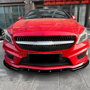 สำหรับ Mercedes Benz CLA Class C117 ปี 2013-2015 AMG ชุดแต่งกันชนหน้า สปลิตเตอร์ดิฟฟิวเซอร์ ชุดแต่งตัวถังรถยนต์ อุปกรณ์ป้องกันกันชน อะไหล่ตกแต่งรถยนต์ - Product Image 4
