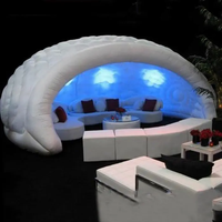 Tente gonflable publicitaire de grande taille avec éclairage LED, cabine photo, dôme de fête disco gonflable extérieur à vendre
