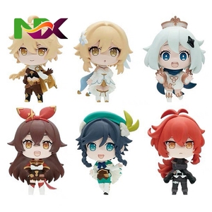 <span class=keywords><strong>Set</strong></span> de 6 Figuras de Acción de 8CM del Juego Genshin Impact, Modelo Klee, Mandrill, Anime, <span class=keywords><strong>Ganyu</strong></span>, Zhongli, Muñeca Coleccionable de PVC, Regalo - Product Image 2