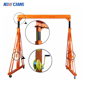 Grue portique personnalisable 1, <span class=keywords><strong>2</strong></span> ou 3 tonnes, télécommandée, à poutre simple, pour la construction, grue portique robuste - Product Image 4