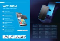 Nouveau best-seller T80M 5000mAh Lecteur de cartes de crédit et de débit mobile Android 12.0 portable avec Bluetooth USB et lecteur d'empreintes digitales