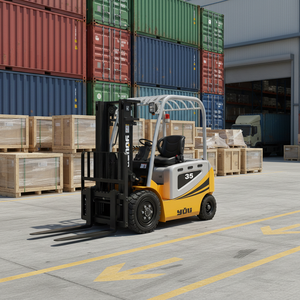 رافعة شوكية كهربائية يولي عالية الجودة ورخيصة للبيع، بثلاث مراحل رفع، دفع رباعي، بطارية حمضية رصاصية، حمولة 3.5 طن - Product Image 1