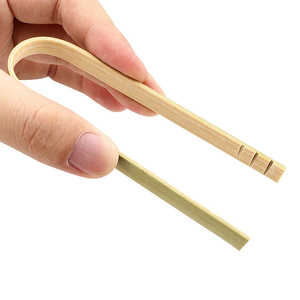 Mini pinza de bambú de 4 pulgadas, utensilios de cocina de madera desechables, adelfa, adelfa utilizada para hacer té tostado - Product Image 1
