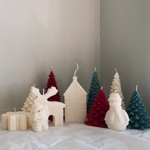 Bonhomme de neige <span class=keywords><strong>Bougies</strong></span> de soja Pilier de Noël <span class=keywords><strong>Bougies</strong></span> de soja Bougie déco de Noël pour idée cadeau Bougie de Noël idées cadeaux - Product Image 4