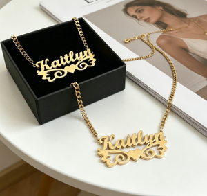 Collar con Colgante <span class=keywords><strong>de</strong></span> Corazón y Letra con Nombre Personalizado <span class=keywords><strong>para</strong></span> <span class=keywords><strong>Mujer</strong></span>, Cadena <span class=keywords><strong>de</strong></span> Acero Inoxidable, Joyería <span class=keywords><strong>de</strong></span> Moda, Colgante con Inicial <span class=keywords><strong>de</strong></span> Nombre Personalizado - Product Image 3