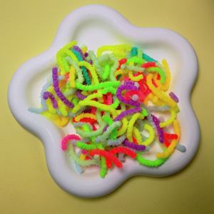 卸売 500g ノベルティリアルな昆虫ワームフィギュア 混合色 フェアリーガーデン風景 ハロウィンホリデーパーティーサプライヤー - Product Image 5