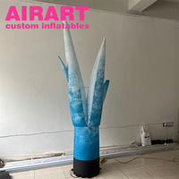 Colonne blanche LED allumant la couleur gonflable de pilier de cône disponible