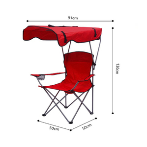 Silla Plegable Tipo Luna con Toldo Negro Elegante para Acampar al Aire Libre, <span class=keywords><strong>Playa</strong></span>, Pesca, con Portavasos y Bolsa <span class=keywords><strong>de</strong></span> Transporte, Resistente - Product Image 4