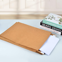 Grossistes Enveloppes en papier kraft brun biodégradable avec logo personnalisé Sac en papier à gousset pour vêtements Chemises