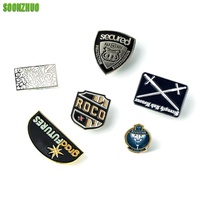 Épingles en alliage de zinc émaillées personnalisées, vente en gros, épingles à revers en émail dur, badges métalliques, épingles avec logo personnalisé
