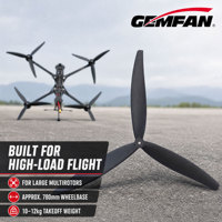Hélice de drone UAV GEMFAN 17X8X3, hélice en fibre de verre et nylon de 17 pouces, forte charge, poussée stable pour drone à grande envergure, moteur 5330