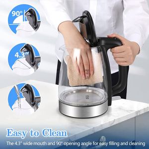 High Quality 1500W Class Energy Efficient Cordless Glass Electric Hot Water Bottle >2.0L Digital Temperature Control Automatic - Product Image 4