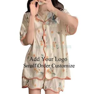 Cotton <strong>Pajamas</strong> Nightgown Pj <strong>Sets</strong> Factory <strong>Set</strong> <strong>Girls</strong> Printed Women Long Wleeve Pijamas Pyjamas Latest Suit Women's Sleepwear - Product Image 5