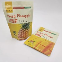 Sachets personnalisés Fujin Plastics avec logo, fermeture éclair, résistants à l'humidité, en PE, pour emballage de snacks, fruits secs, chewing-gums, gelées, lait, sushis