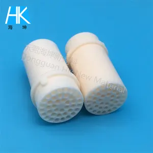 Custom Drawing Porous Tube White Thread Ceramic 95%-99%Al2o3 Ceramic Plunger Tube Ppipe