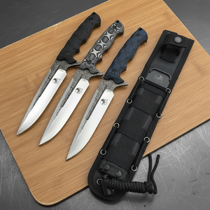 Nouveau <span class=keywords><strong>couteau</strong></span> droit en acier D2 de haute qualité <span class=keywords><strong>couteau</strong></span> multifonctionnel de survie de camping en plein air - Product Image 1