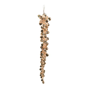 Guirlande de perles de glace en acrylique transparent en forme de goutte, pendentif suspendu pour la décoration de Noël, de mariages et de fêtes - Product Image 3