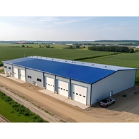 Bâtiment modulaire industriel en acier préfabriqué à poutres en H, écologique, à assemblage rapide, pour atelier, entrepôt, hangar, bureau