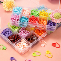 Marqueurs de mailles pour le tricot, épingles colorées antidérapantes, clips de positionnement, outils de tissage pour pulls DIY, accessoires de couture en boîte