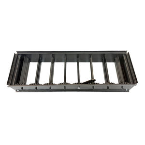 Régulateur <span class=keywords><strong>d</strong></span>'air linéaire robuste à <span class=keywords><strong>grille</strong></span> en barres avec réglage manuel par poignée pour système de ventilation CVC, taille personnalisée disponible - Product Image 1