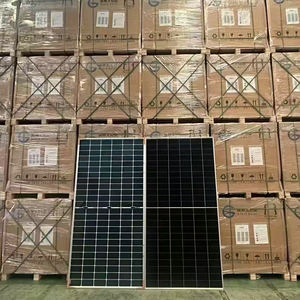 550w 600w 700 वाट सोलारपैनल pv मॉड्यूल काले फ्रेम डबल ग्लास 182 मिमी टॉपकॉन आधा सेल छत प्रणाली टियर 1 मोनो सौर पैनल - Product Image 4