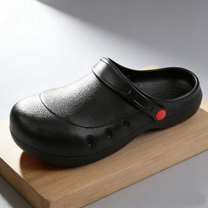 <span class=keywords><strong>Chaussures</strong></span> de travail basses antidérapantes, résistantes à l'huile, imperméables, noires en EVA <span class=keywords><strong>pour</strong></span> hommes sans lacets - Product Image 1