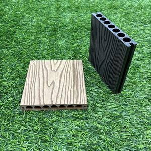 Nhà Máy Bán buôn ngoài trời sâu rỗng dập nổi decking gỗ không thấm nước Nhựa <span class=keywords><strong>WPC</strong></span> hợp chất sàn chải bên ngoài - Product Image 2