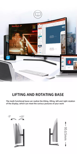 34นิ้ว1Ms VA 1500R 4K 144Hz จอแสดงผล <span class=keywords><strong>Vesa</strong></span> <span class=keywords><strong>HDR400</strong></span>จอภาพเกมโค้ง - Product Image 5