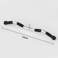 Ensemble d'accessoires pour machine de musculation en acier chromé : Barre de tirage vertical, Corde triceps, Barre en V, Poignée en D, Poignée en caoutchouc
