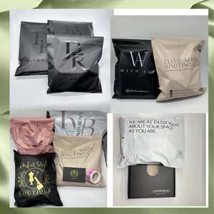 Prix d'usine, conception personnalisée, pochette postale en poly recyclé, sac en plastique imperméable pour l'expédition de vêtements - Product Image 2