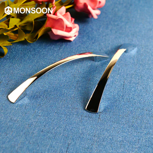 Manija moderna de acero inoxidable <span class=keywords><strong>para</strong></span> muebles dorados, accesorios epoxi, <span class=keywords><strong>para</strong></span> Metal manija de armarios, <span class=keywords><strong>cajones</strong></span>, cocina, Hotel, Material de Zamak - Product Image 3