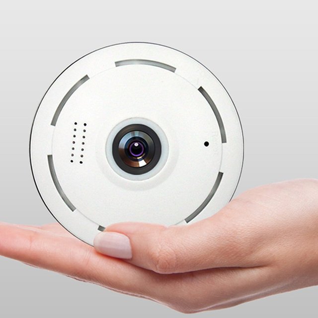 360 Degree Panoramic Wide Angle MINI Cctv Camera V380 Smart IP Camera Wireless Fisheye Lens 1080P Security Home Wifi IP Camera