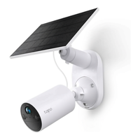 Kit de Panel Solar TC82 (Recargable) Cámara de Vigilancia CMOS Blanca de 2304x1296 8MP Almacenamiento en la Nube WiFi para Exteriores con Funciones Inteligentes de IA