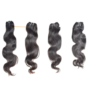 Extensions de cheveux Remy indiens vierges 100% Vendeur de cheveux de temple de meilleure qualité Styles Bodywave non traités Nouvelles extensions de cheveux humains - Product Image 1